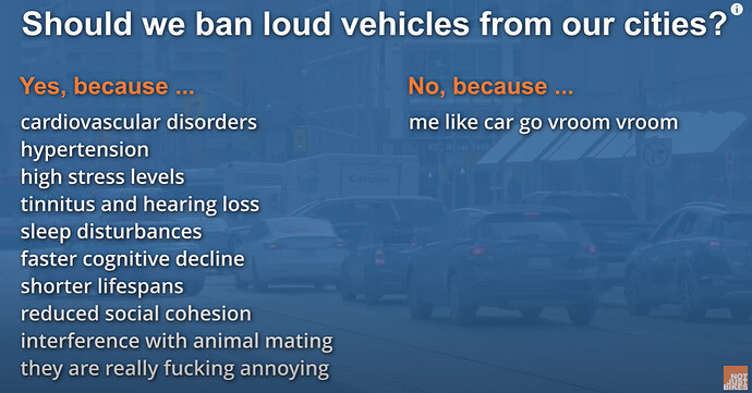 Should we ban loud vehicles - Screenshot youtube v equals CTV-wwszGw8