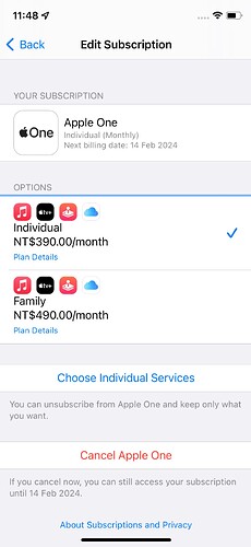 iphone subscription