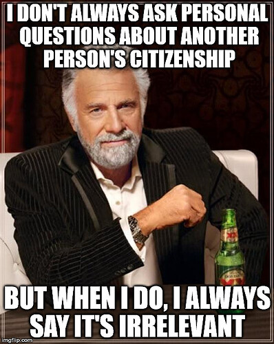 CITIZENSHIP IRRELEVANT