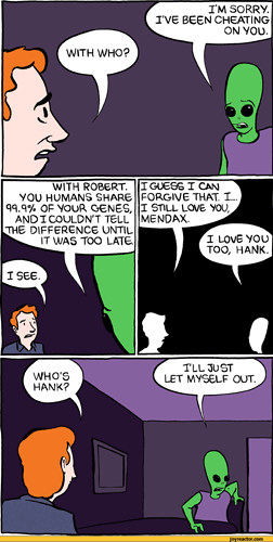 alien cheating on human