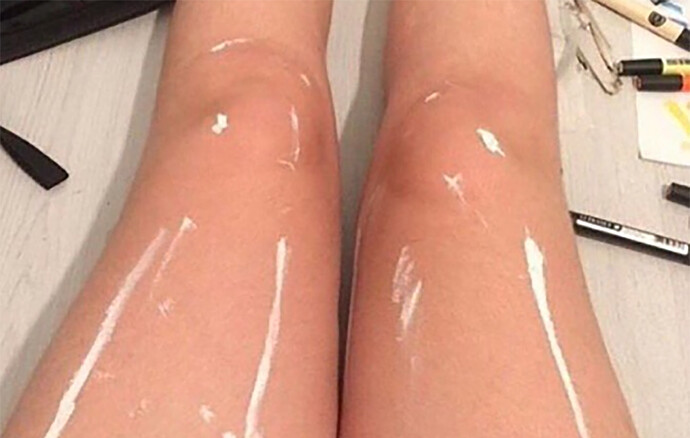 shiny-legs-white-paint-illusion