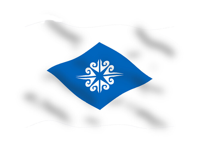 3d_formosan_flag_wave_small_blue_rhombus_white_bg