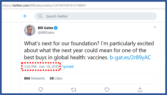 Gates vax tweet 2019