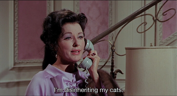 I'm disinheriting my cats