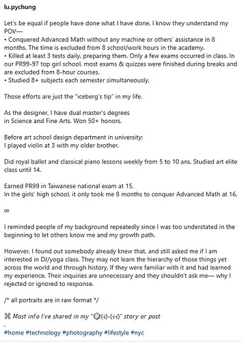 A legend in her own mind