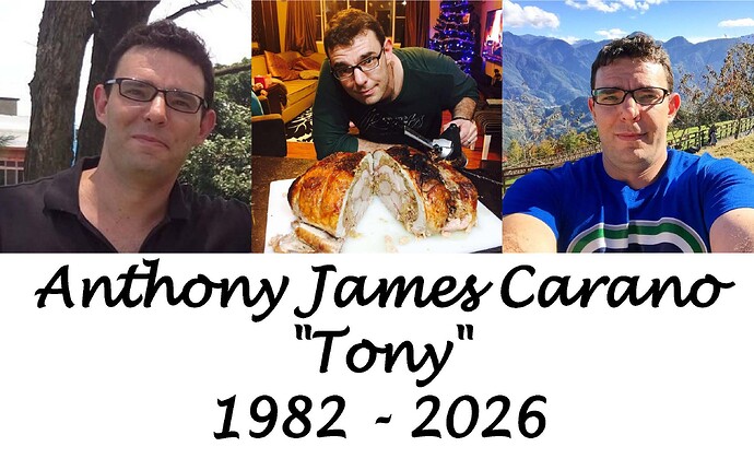 Anthony James Carano (Tony) 1982-2026